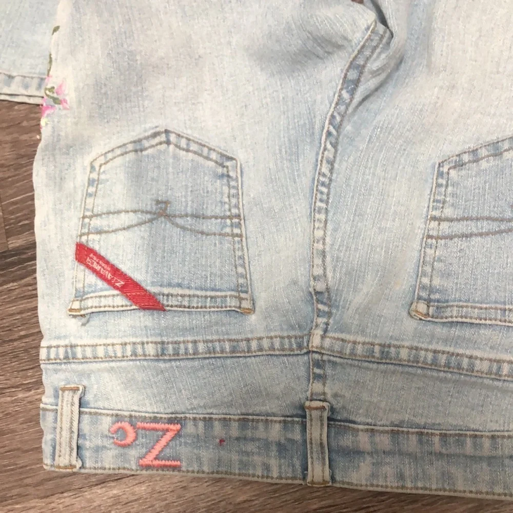 Vintage Z Cavaricci Floral Embroidered Jeans